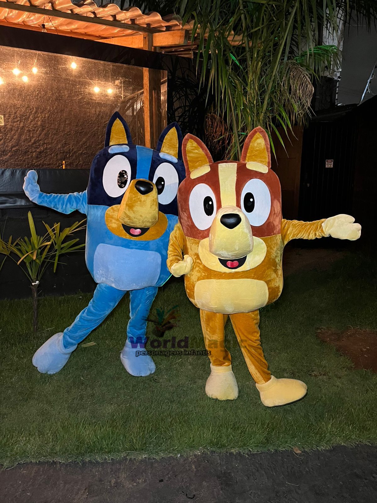 Personagens Bluey e Bingo